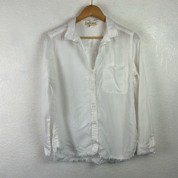CLOTH & STONE ‘Stargazer’ Frayed Hem Shirt - Picture 4 of 8
